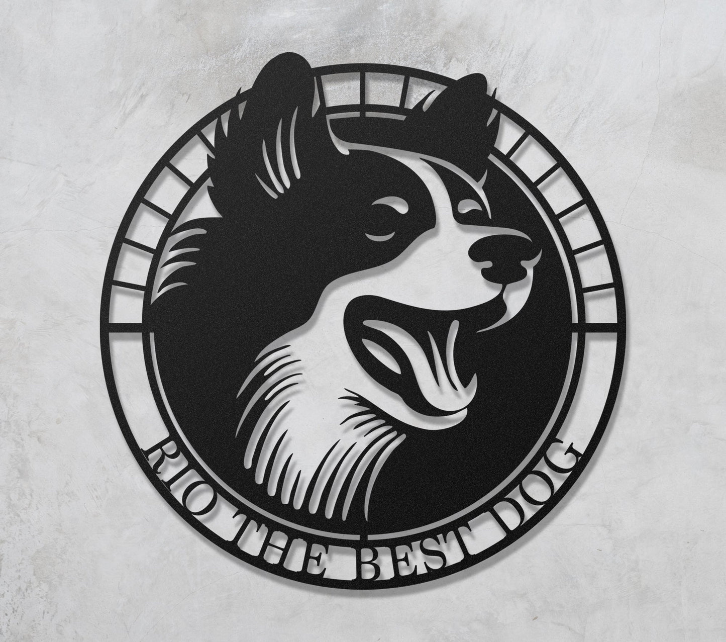 Chien Portrait 1  Sculpture et art mural personnalisé