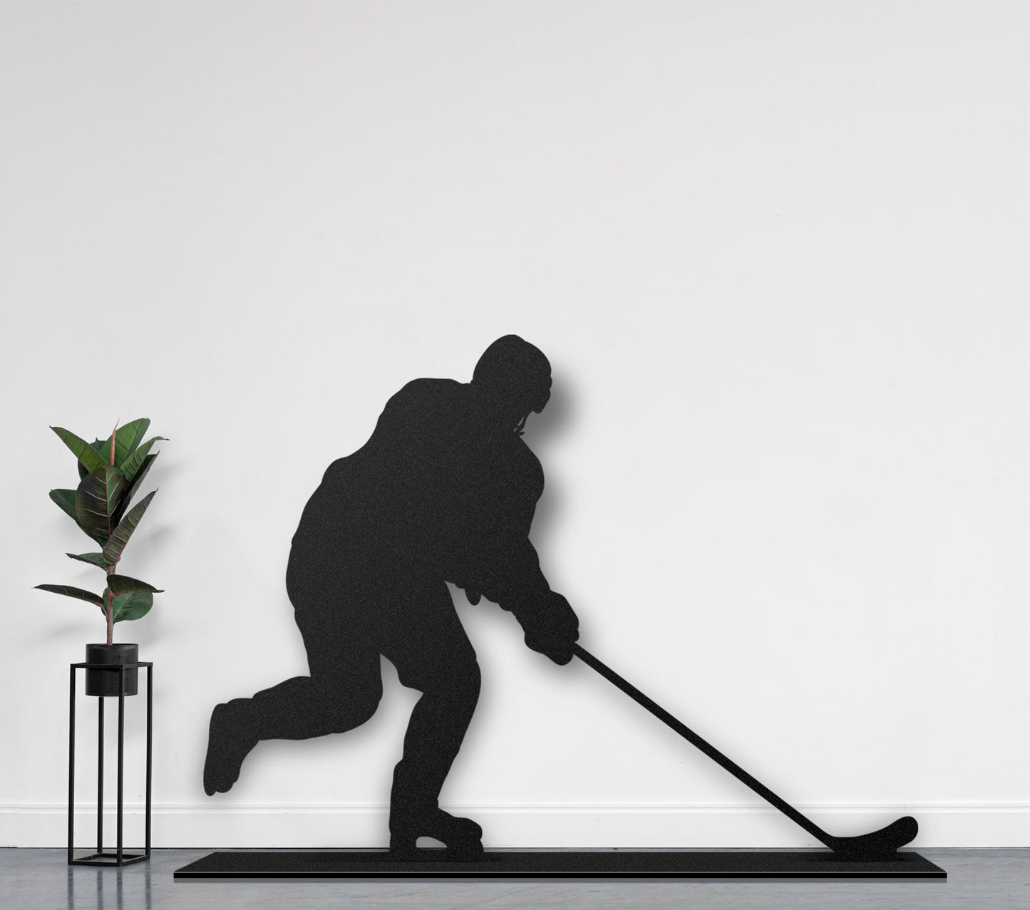 Joueur de hockey  Sculpture et art mural personnalisé