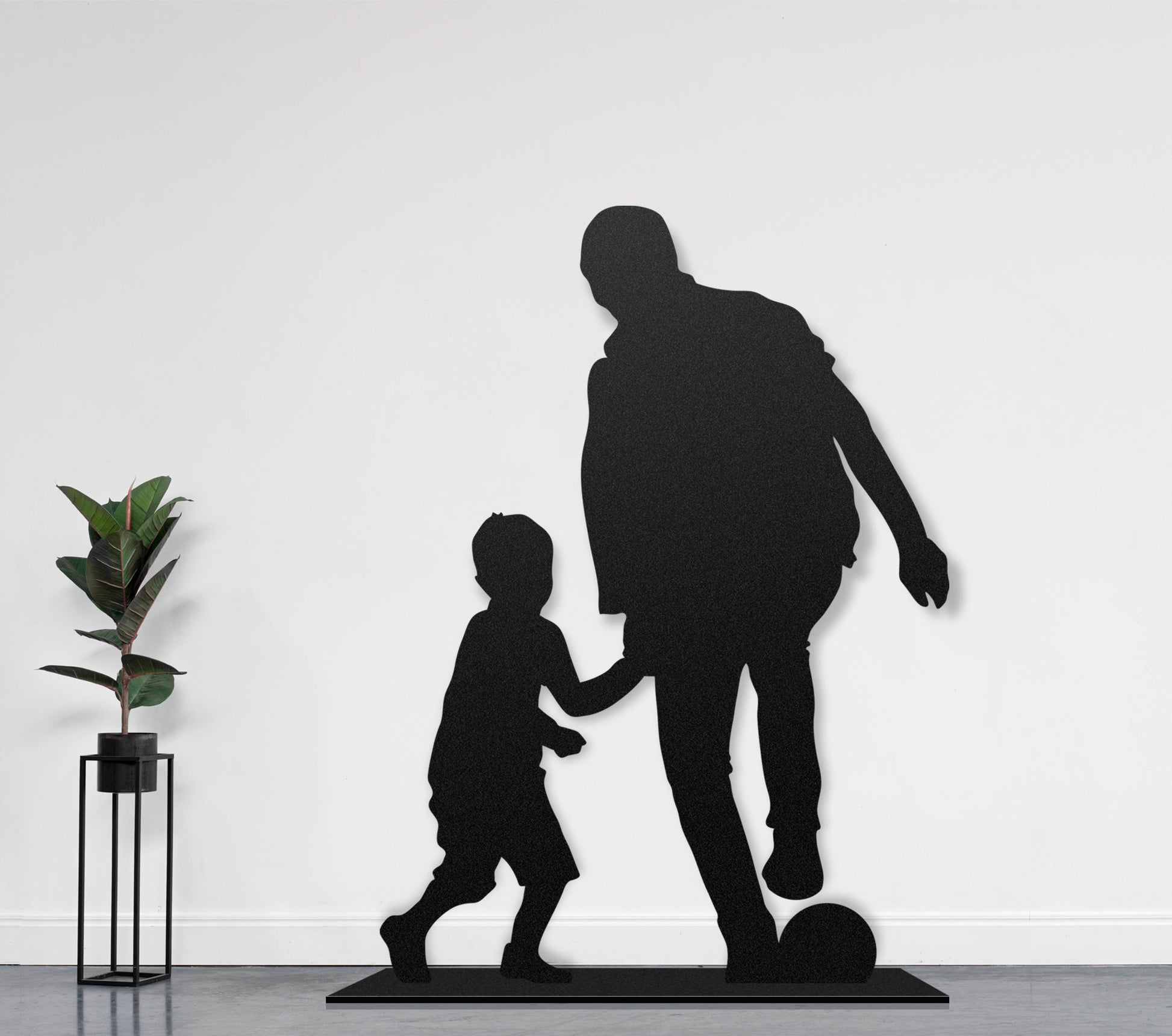 Père et Fils Football  Sculpture et art mural personnalisé