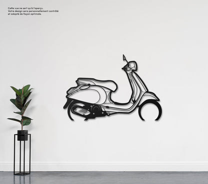 Scooter italien  Sculpture et art mural personnalisé