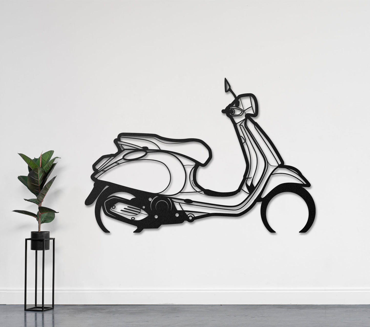 Scooter italien  Sculpture et art mural personnalisé