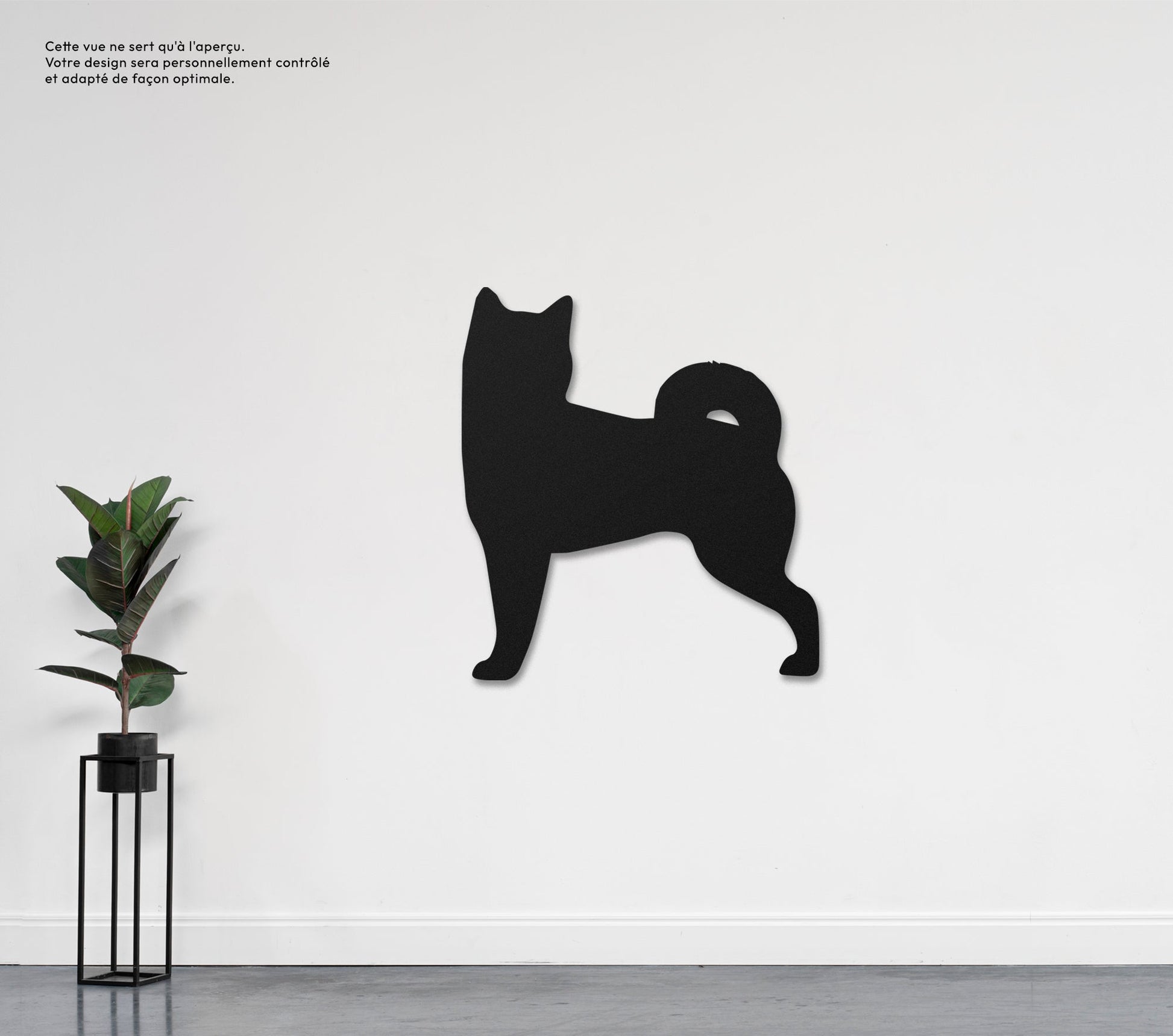 Shiba Inu  Sculpture et art mural personnalisé