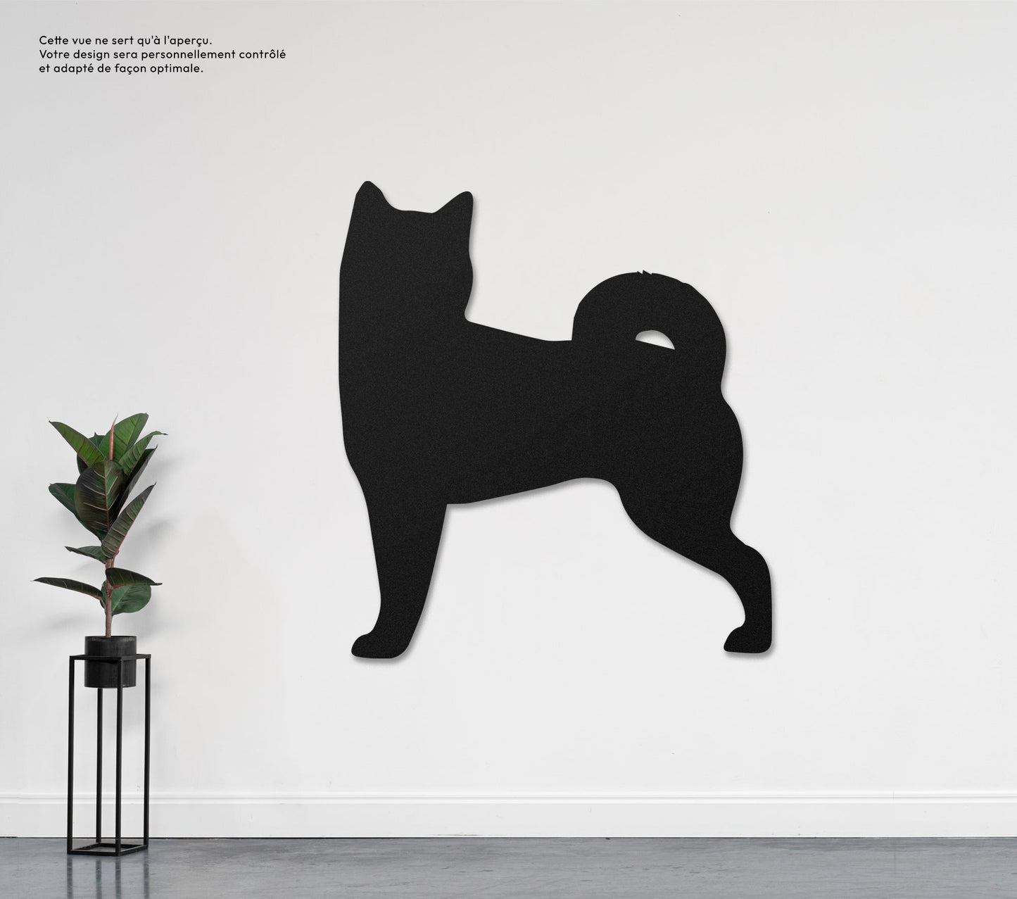 Shiba Inu  Sculpture et art mural personnalisé