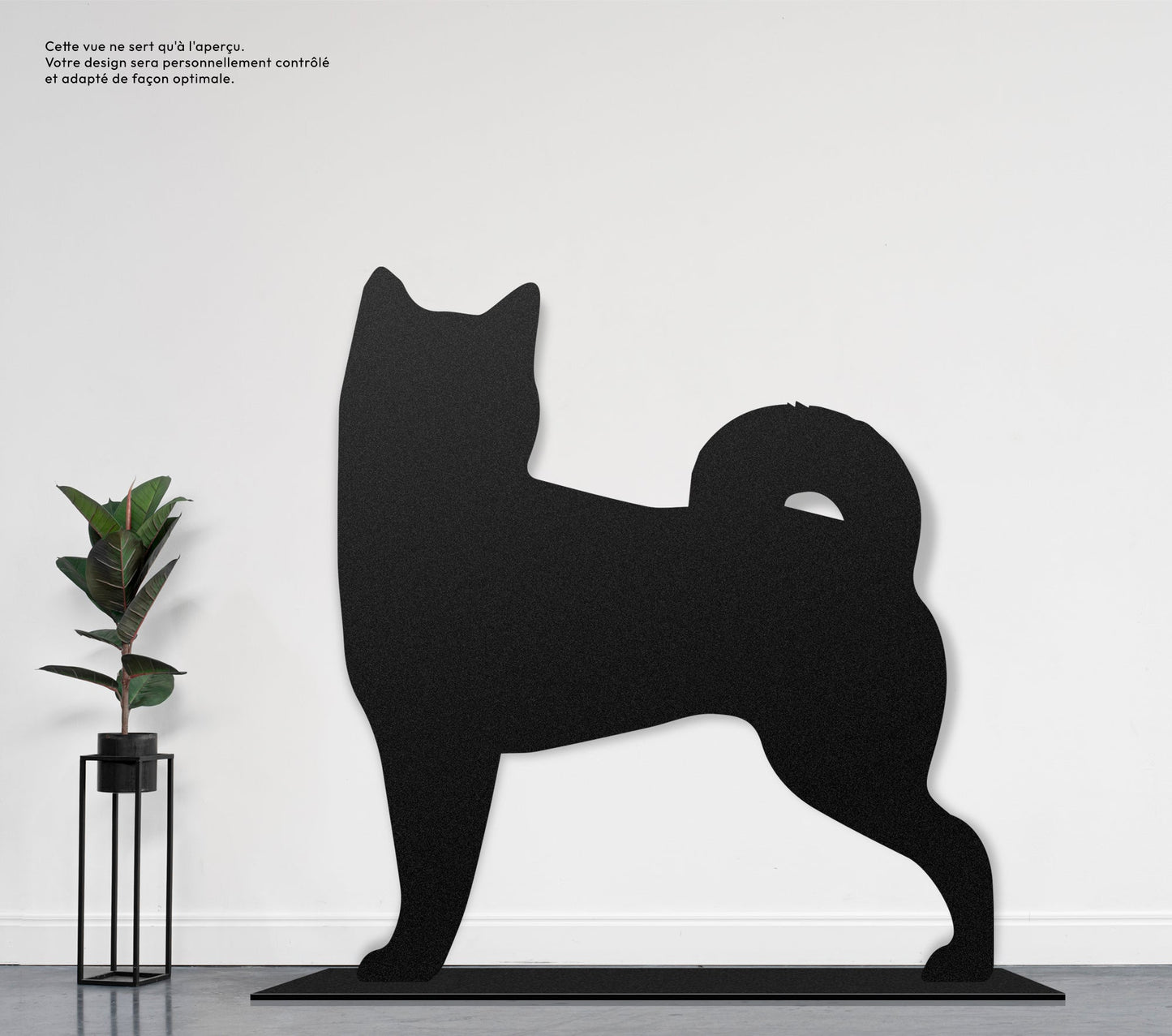 Shiba Inu  Sculpture et art mural personnalisé