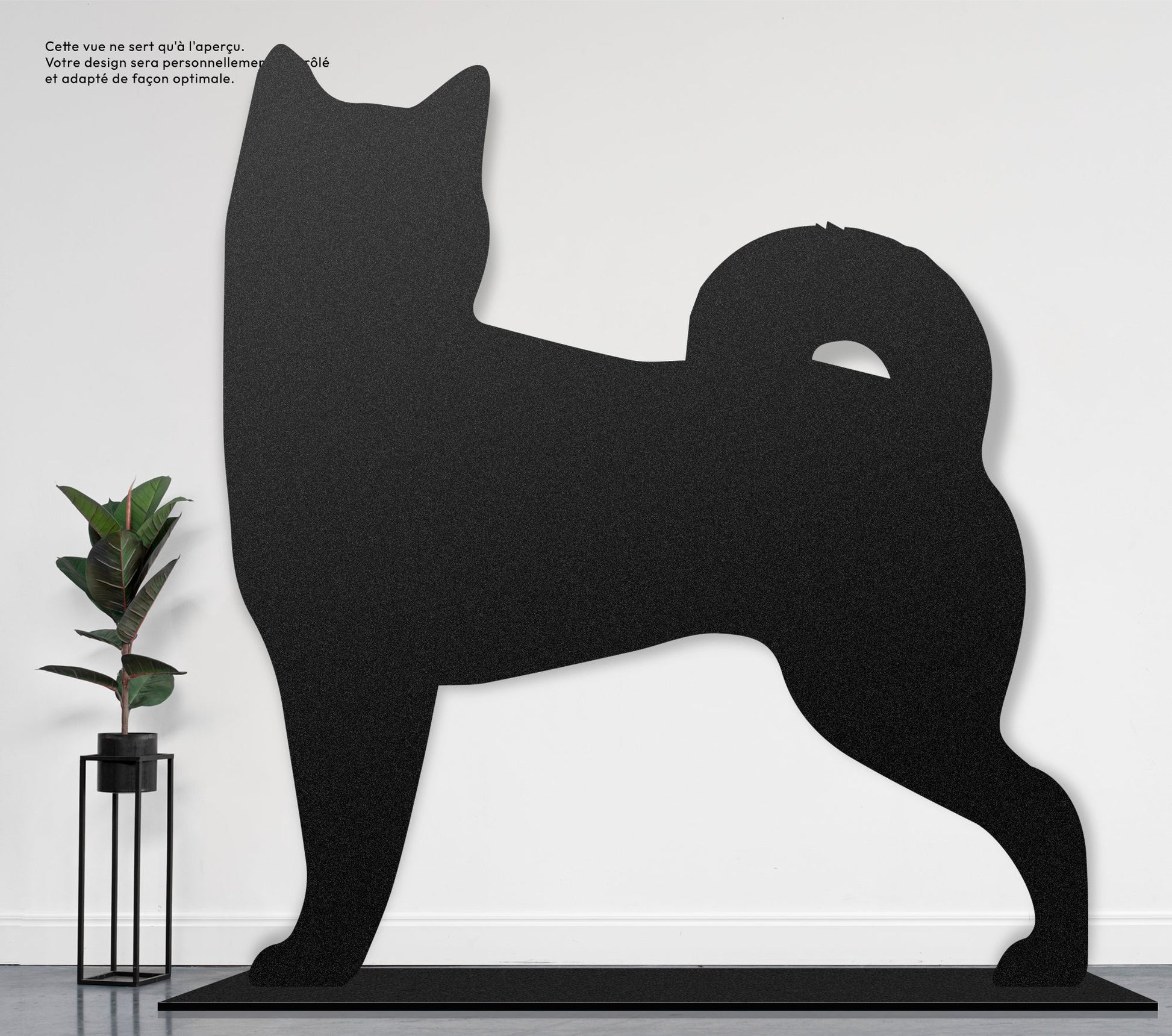 Shiba Inu  Sculpture et art mural personnalisé